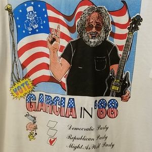 Vintage 1988 Jerry Garcia for President  t shirt.